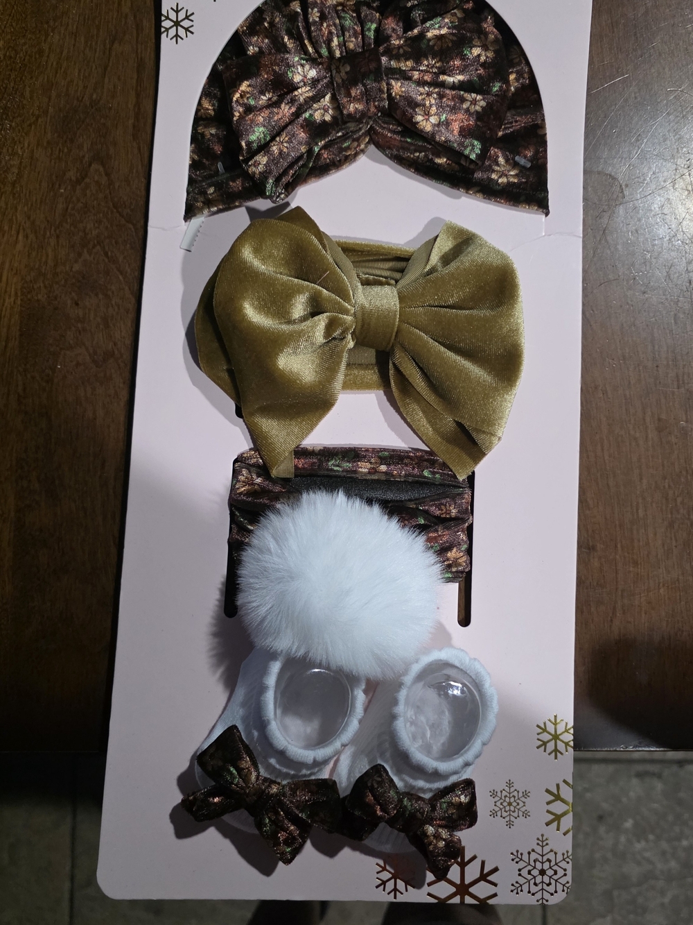 bebe Girls Brown & Gold Hair Accessory Set